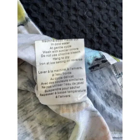 San Francisco Brand Watercolor Bling Abstract T Shirt Women’s Size XL - Picture 5 of 7